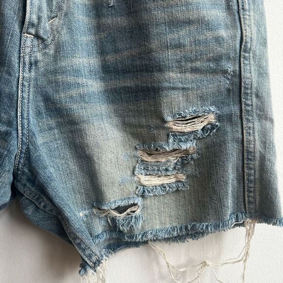 Levi's Women's Distressed Cutoff Jeans Denim Shorts Blue Size 28 - Picture 4 of 12